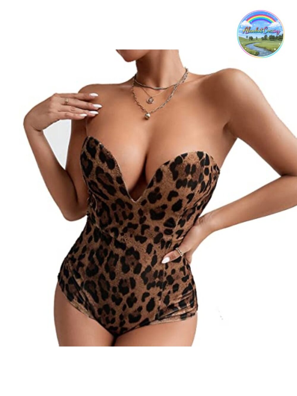 Velvet Bodysuit Strapless Lace Up Back Corset Top Cosplay Costume